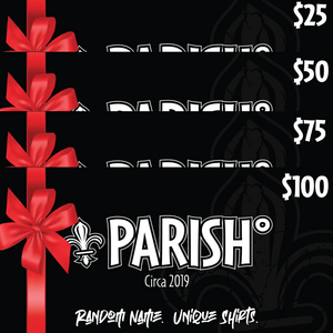 Parish Gift Cards birthdays prizes